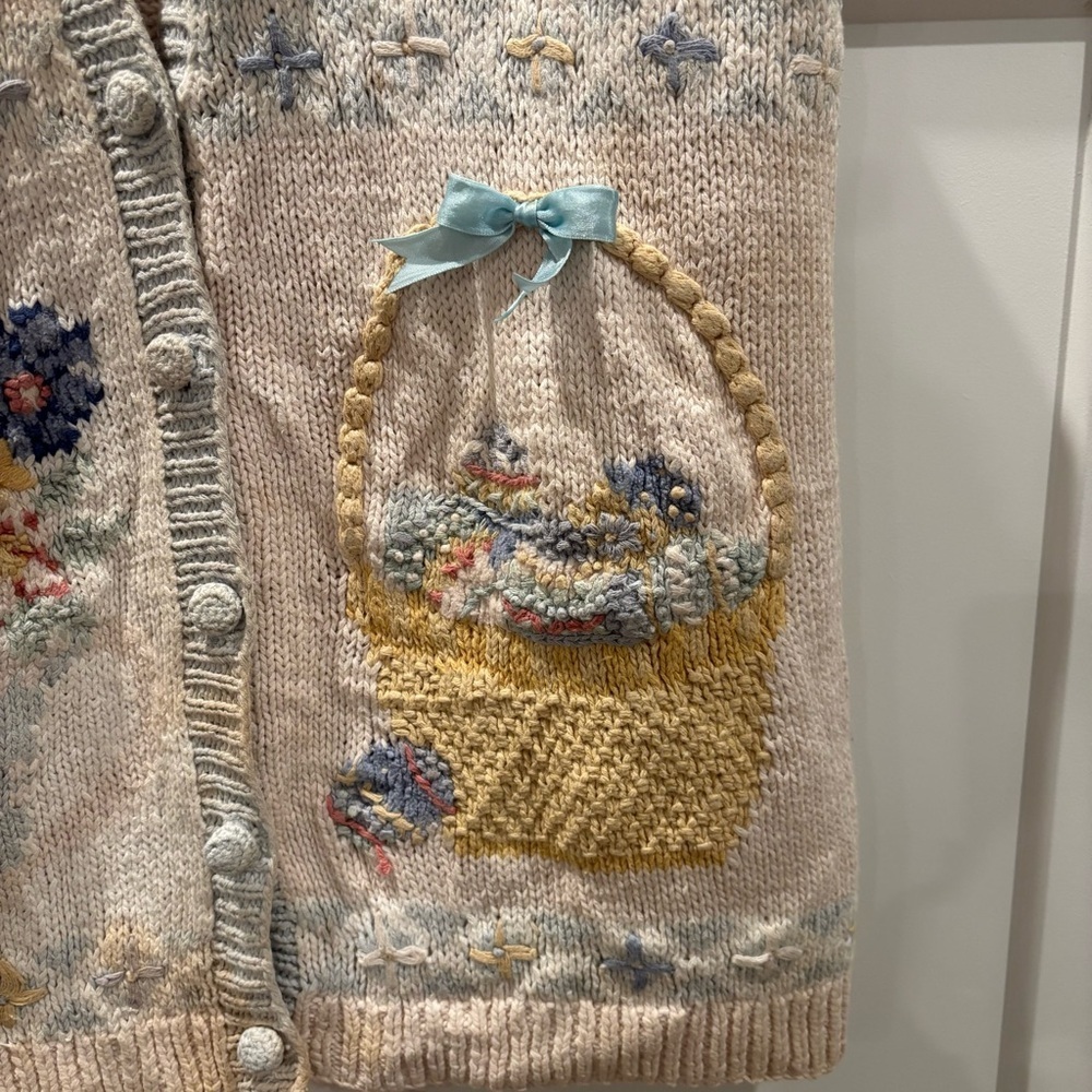 Talbots Vintage Easter Vest - Picture 5 of 8